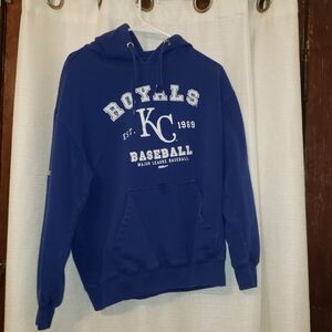 KC Royals Blue Hoodie by Stitches Size Large GUC Heavy Sweatshirt